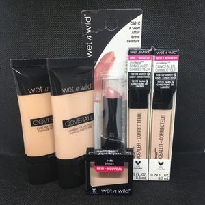 Wet n Wild Brand New 6 Piece Lot Eyes, Lips, Face